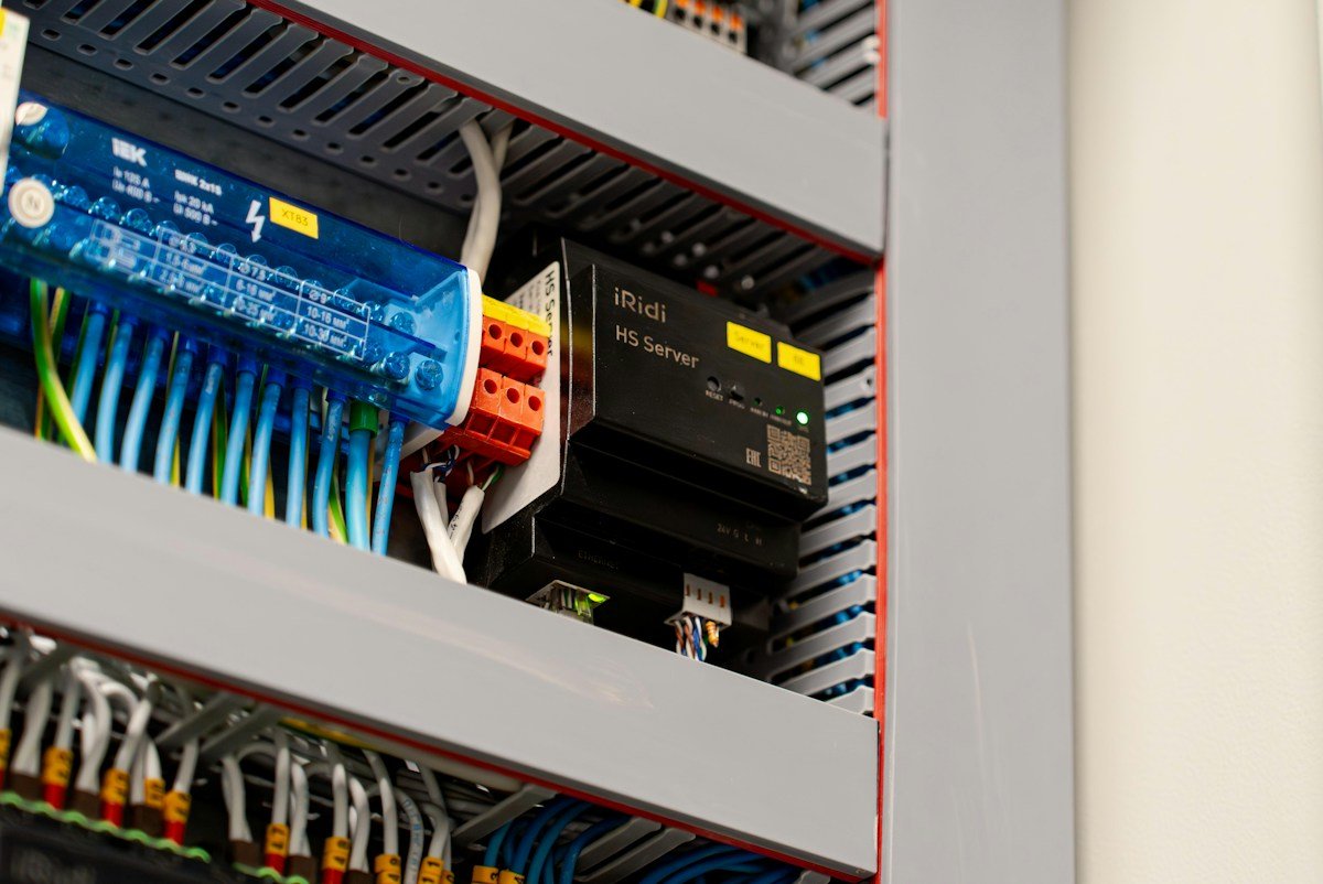 Building automation control panel and wiring